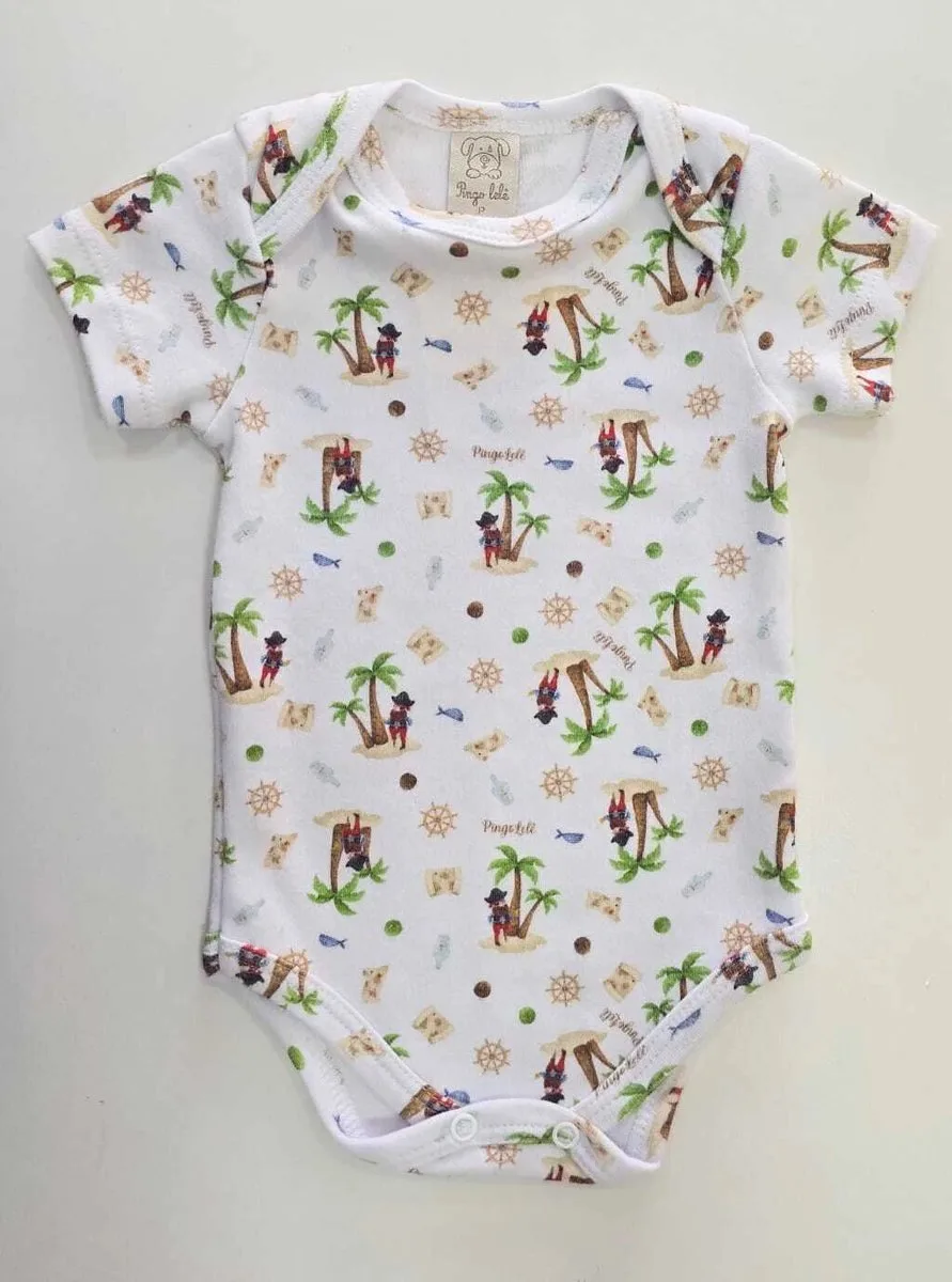 Conjunto Bebe Menino Jardineira e Body - Pingo Lelê - foto 6