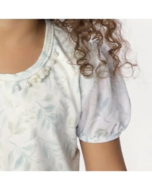 Conjunto Blusa Flor Babados e Shorts - Menina - Dente DE Leão - foto 3