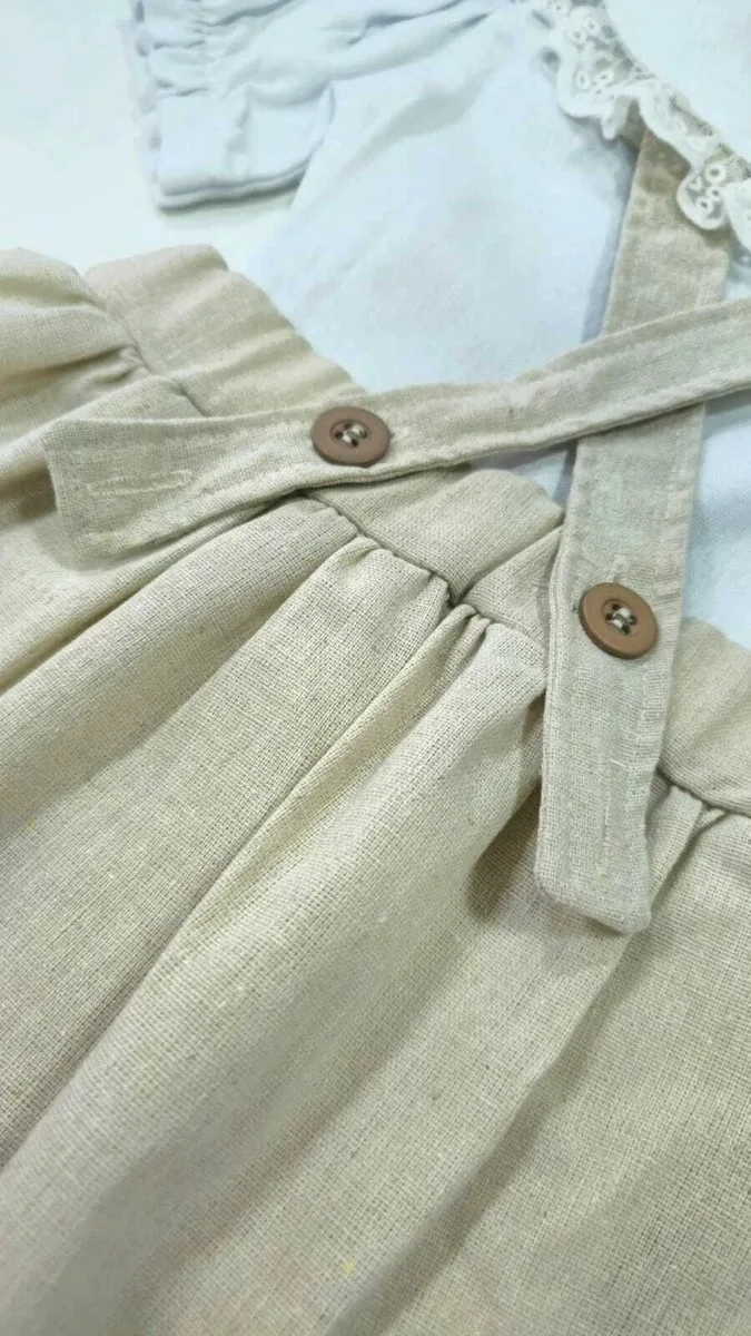 Vestido Jardineira Salopete Renovo Natural MOM - foto 6