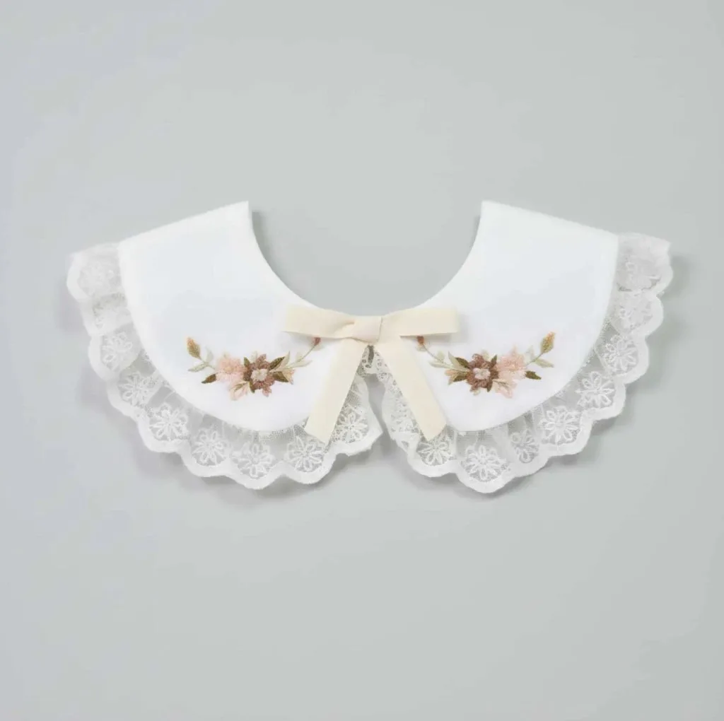 Gola Infantil Linho -encanto Bordada MOM - Off white - foto 1