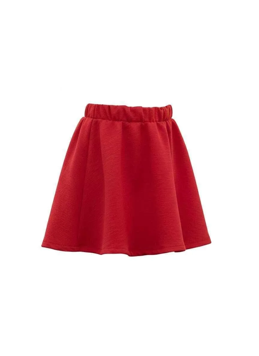 Conjunto Dente DE Leão Feminino Blusa e Short Saia Vermelho - foto 4