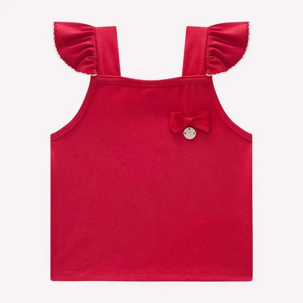 Conjunto Infantil Menina Morango Vermelho- Milon - foto 3