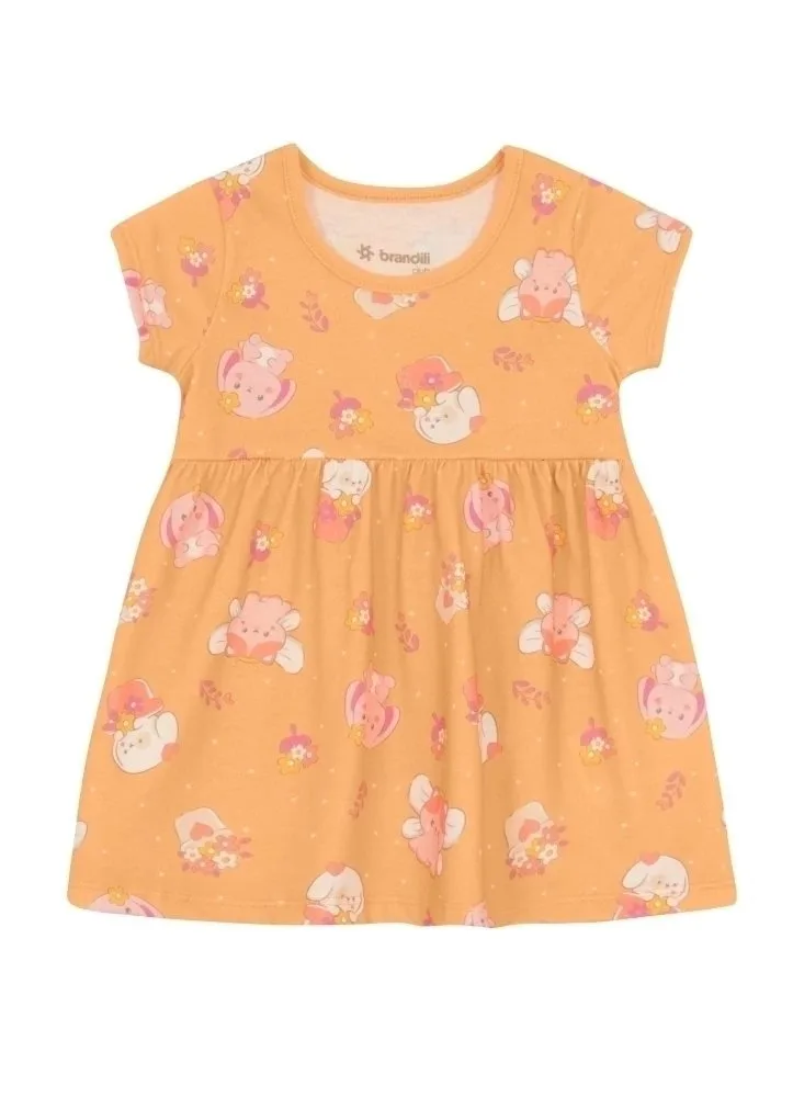 Vestido Brandili Moranguinho/ Coelhinho - Laranja - foto 1