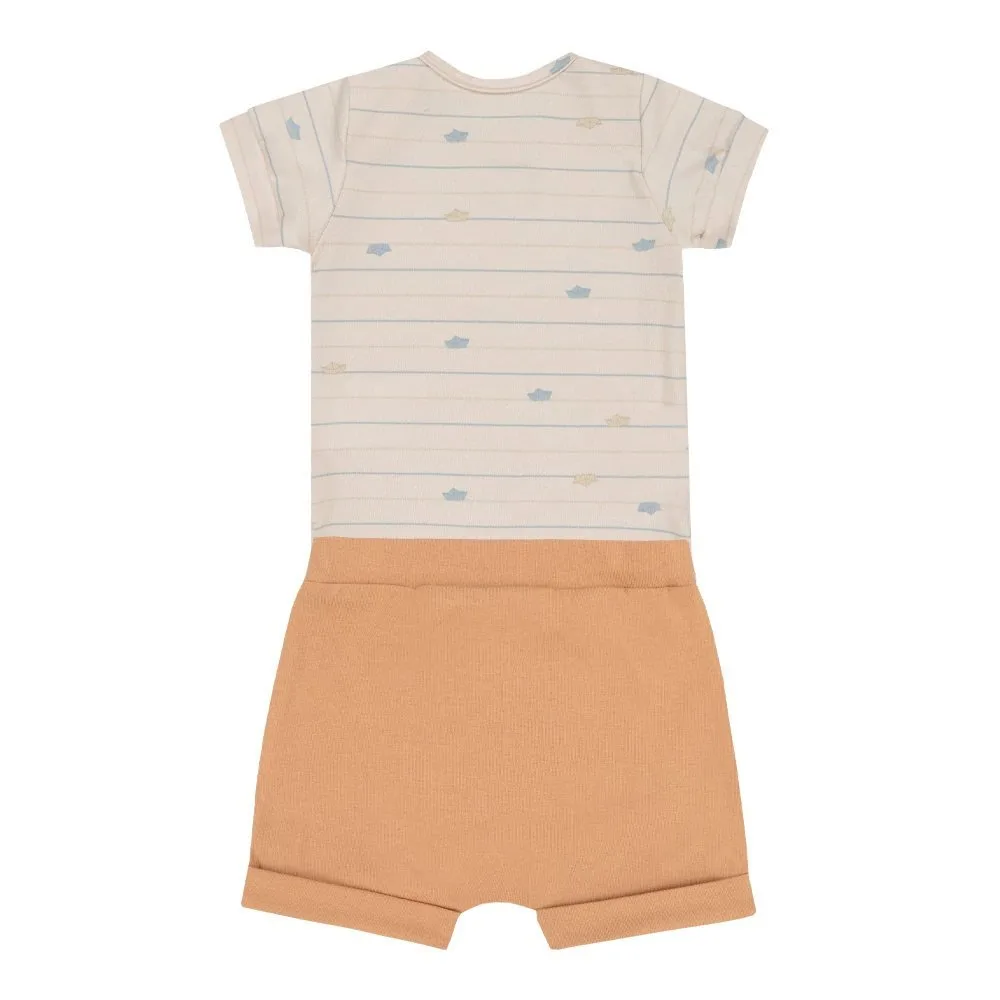Conjunto Letut Curto Verão Masculino Caramelo - foto 3