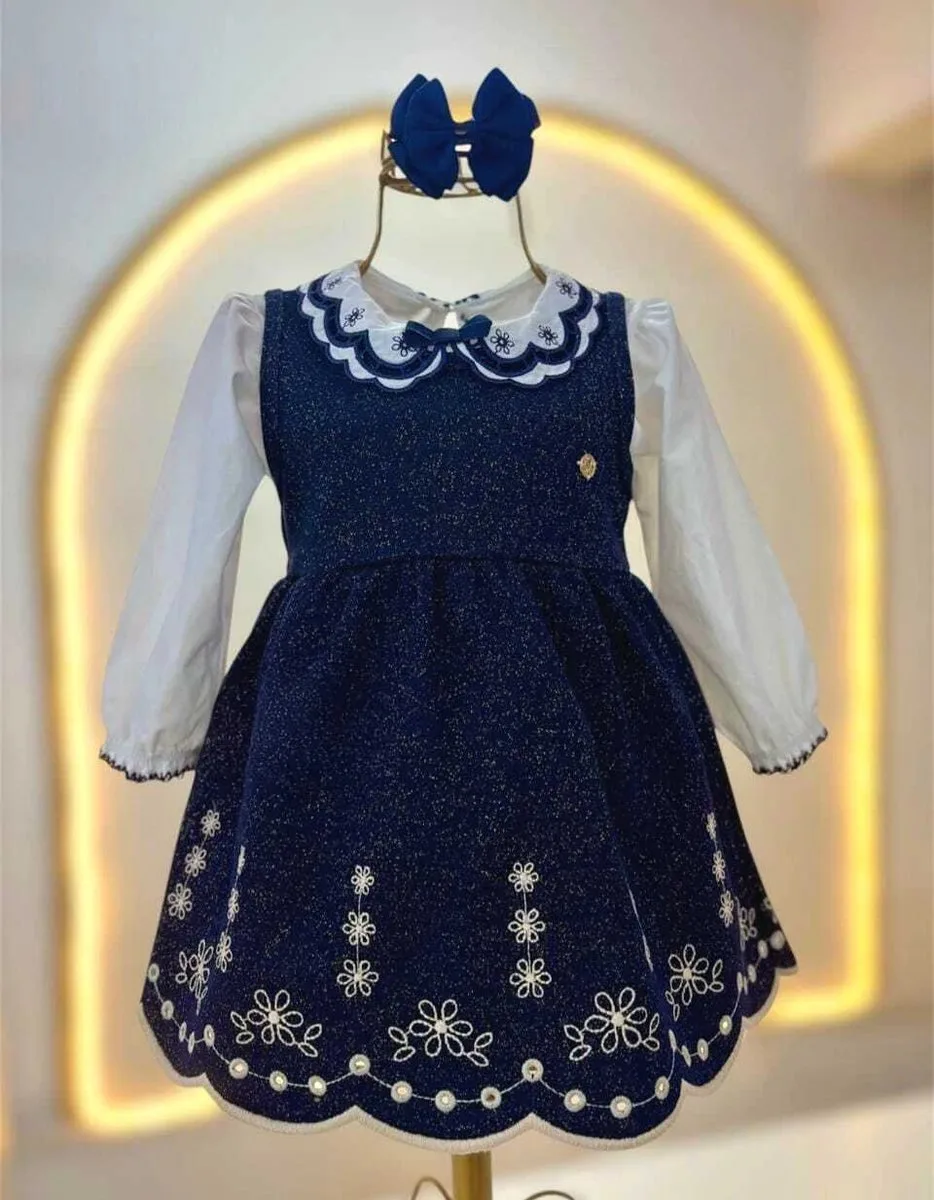 Conjunto Bebê Menina Bordado Milon - foto 4