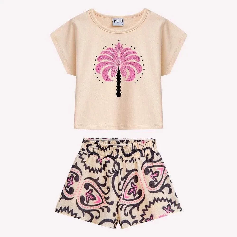 Conjunto Infantil Menina Estampa Nanai - foto 2