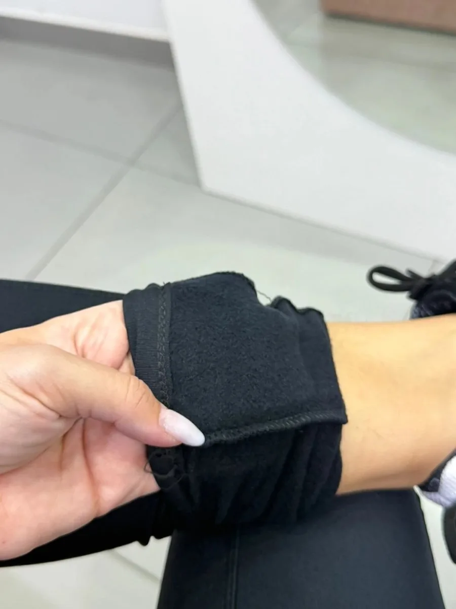 Legging Térmica Suplex Com Zíper Preta - foto 3