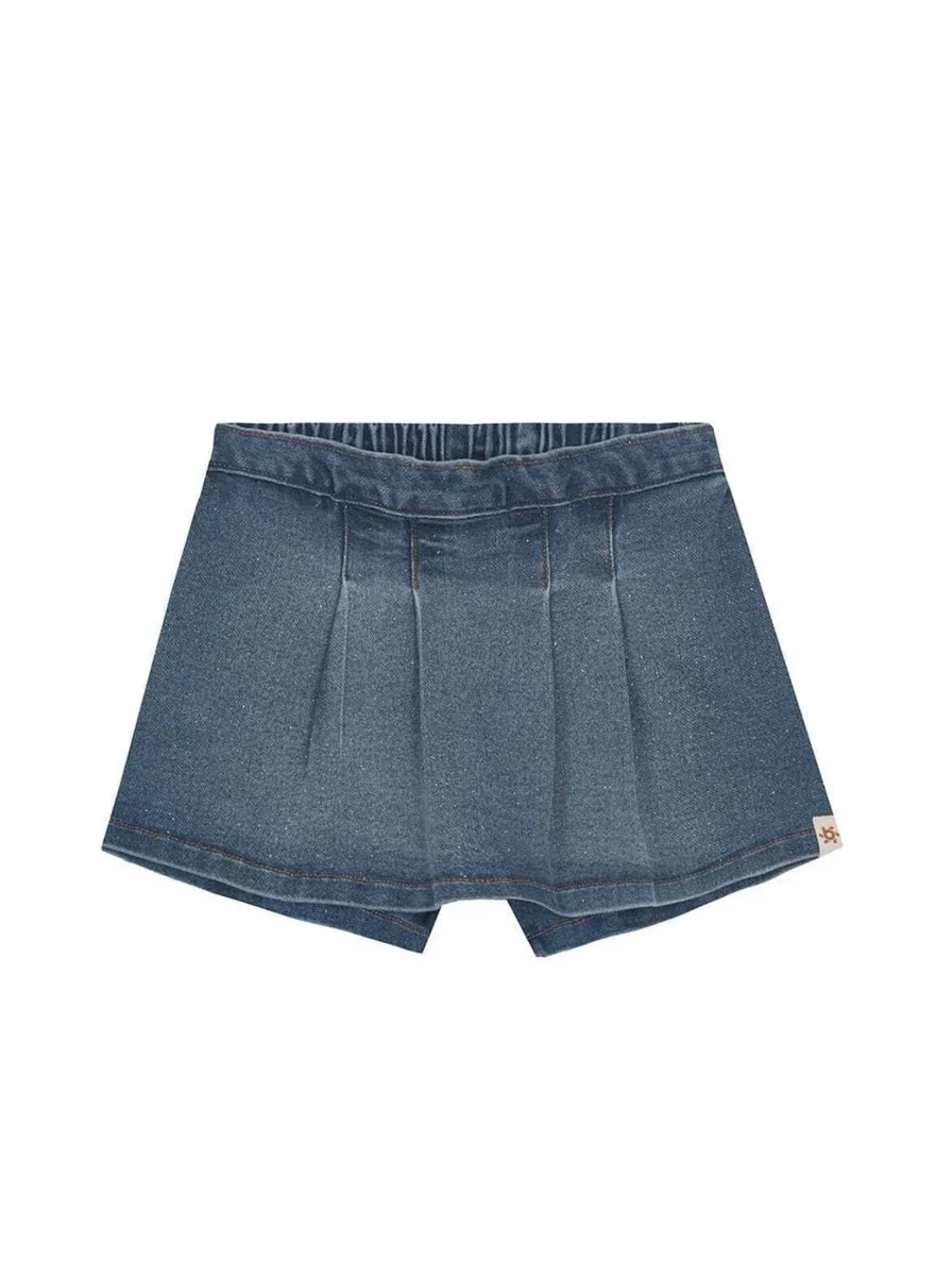 Shorts saia infantil menina em jeans Brandili - foto 2