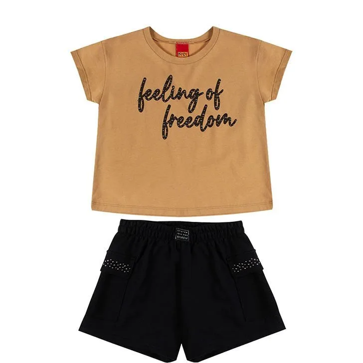 Conjunto Infantil Menina Lettering Kyly - foto 3