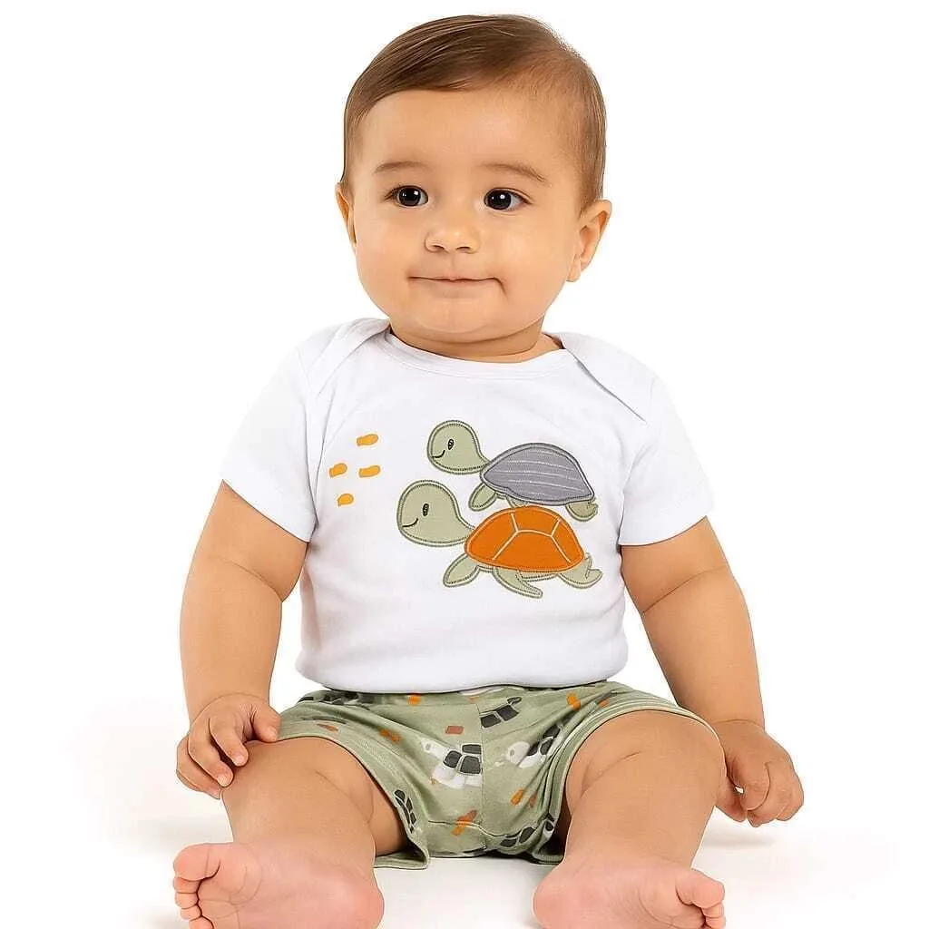 Conjunto Bebê Menino Tartaruga Kyly - foto 1