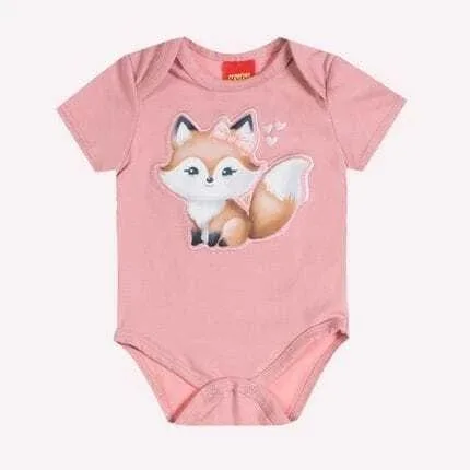 Conjunto Bebê Menina Raposa Kyly - Rosa - foto 3