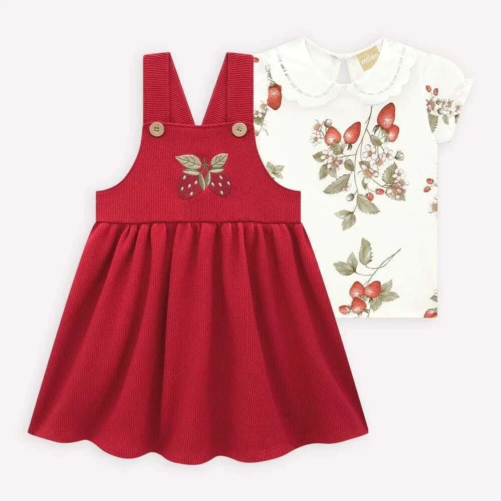 Conjunto Infantil Menina Morangos Milon - foto 2