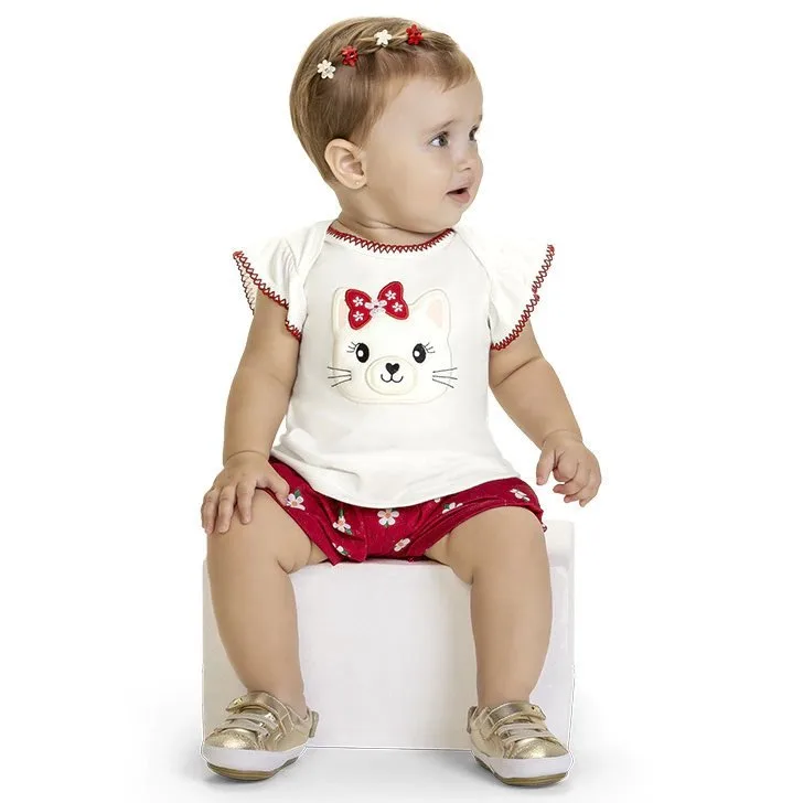 Conjunto Kyly Blusa e Shorts Saruel Baby - foto 1