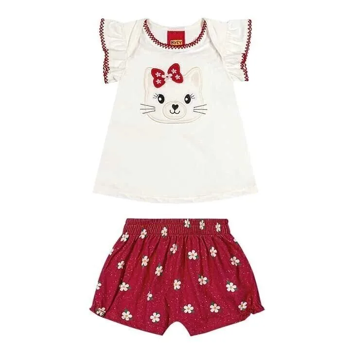 Conjunto Kyly Blusa e Shorts Saruel Baby - foto 2
