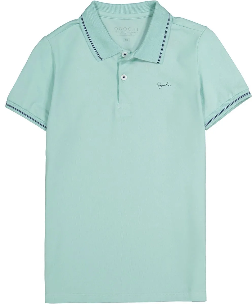 Camiseta Polo Ogochi Manga Curta - Verde Claro - foto 1