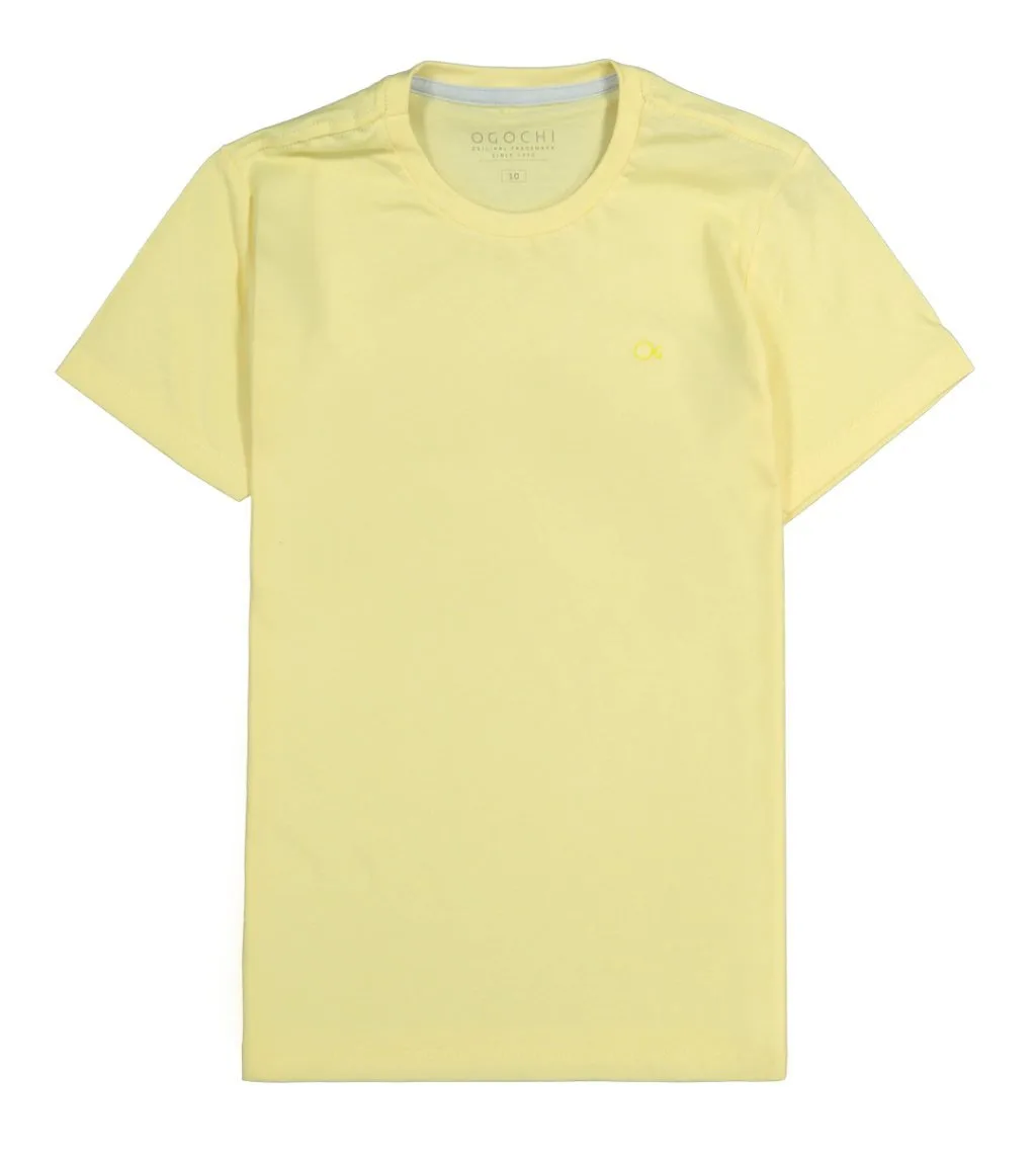 Camiseta Ogochi Manga Curta Essencial - Amarelo - foto 2