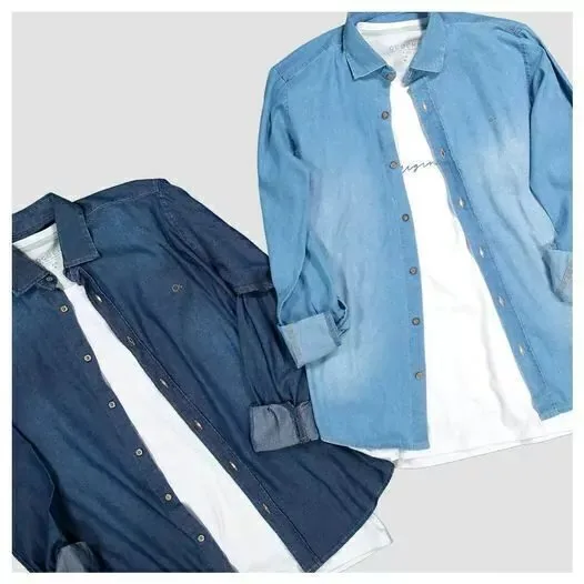 Camisa Jeans Ogochi - Azul claro - foto 2